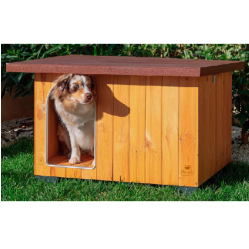 Niche pour chien, extérieur & bois