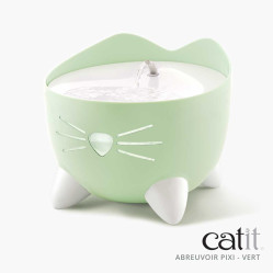 Fontaine à eau chat design, pompe silencieuse verte