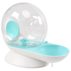 Fontaine à eau chat sans électricité, sans fil Snail BLEU