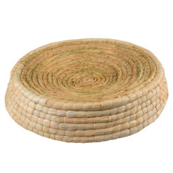 Panier design imitation osier en mais Siesta Crème