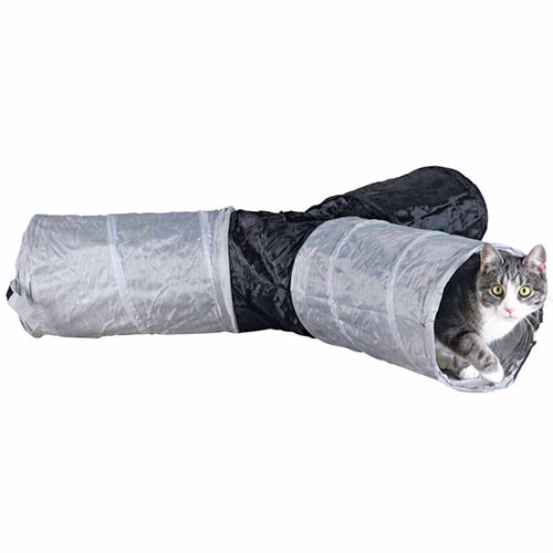 Triple tunnel de jeu nylon pour chat, extérieur