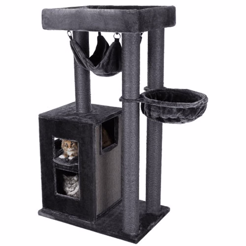 Arbre à chat solide : XXL, pour chat adulte, hamac, 163 cm Amadeus