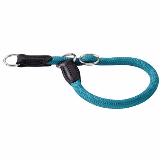 Collier rond en corde Freestyle bleu pour chien
