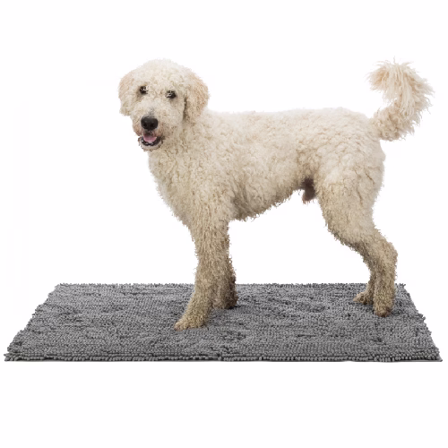 Tapis absorbant anti-saletés en microfibre GRIS