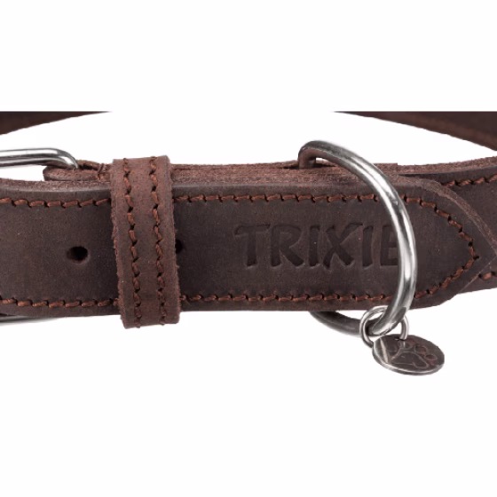 Collier Rustic en cuir gras pour Chien