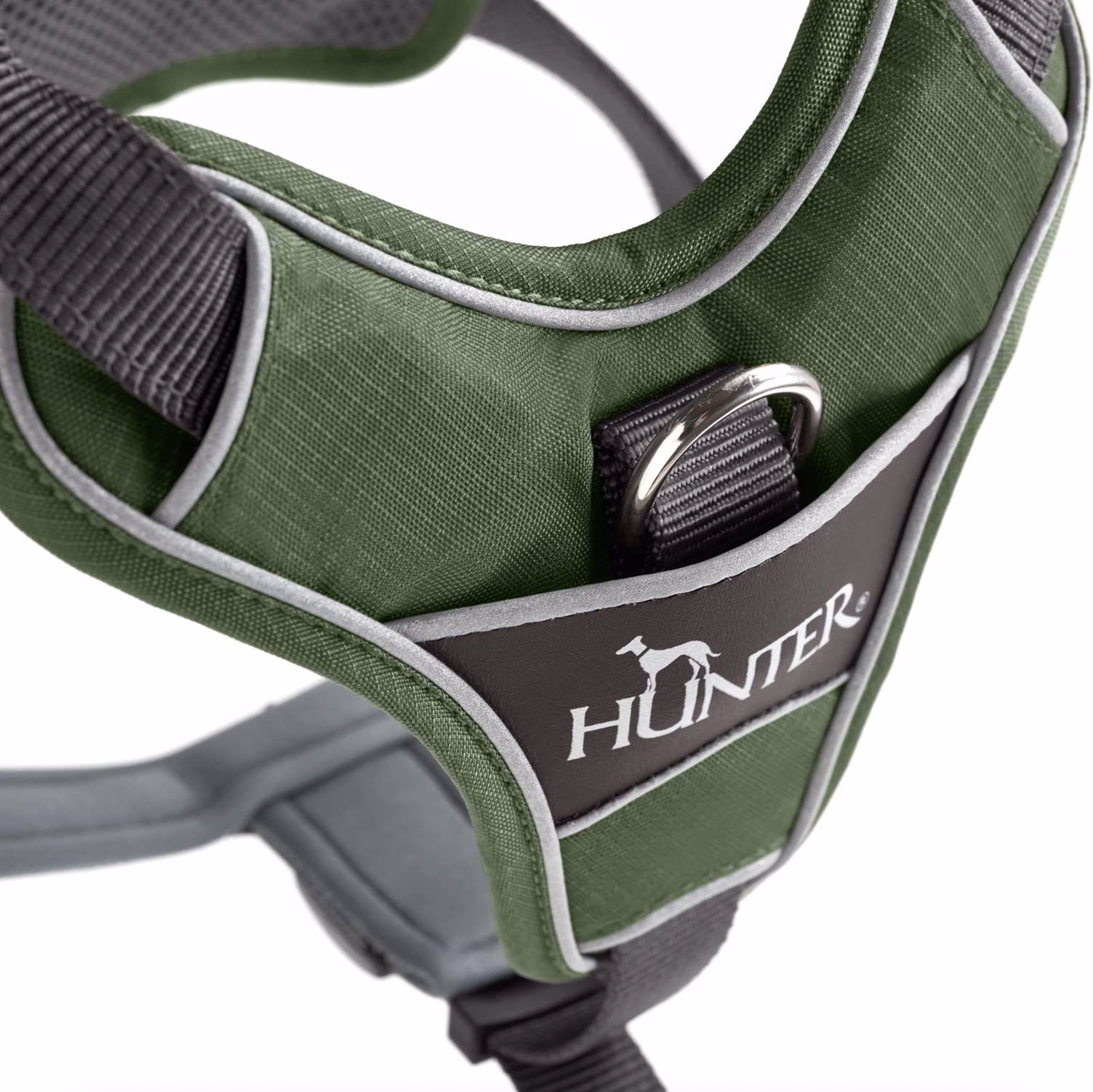 Harnais Divo chien VERT, attache anti traction