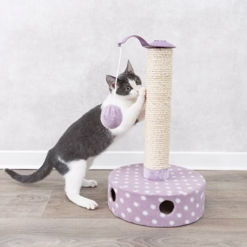 Poteau avec Griffoir pour Chaton MAUVE