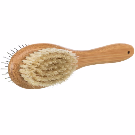 Brosse Double face en Bambou pour chaton