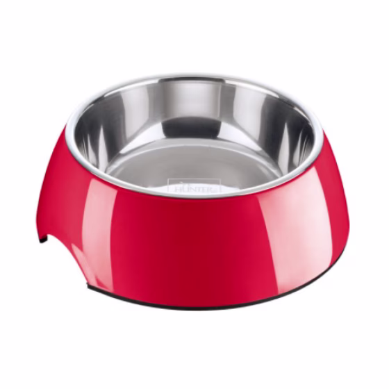 Gamelle ronde DESIGN mélaminé rouge