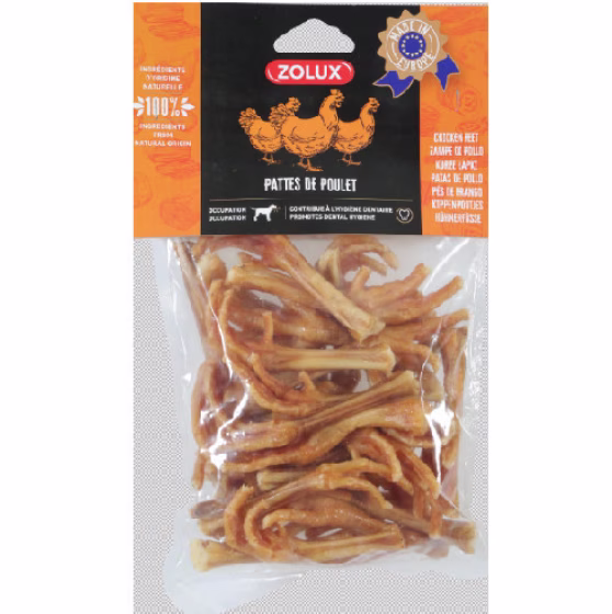 Pattes de poulet pour chien : naturelles