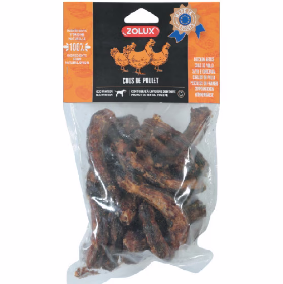 Cou de poulet pour chien : naturel