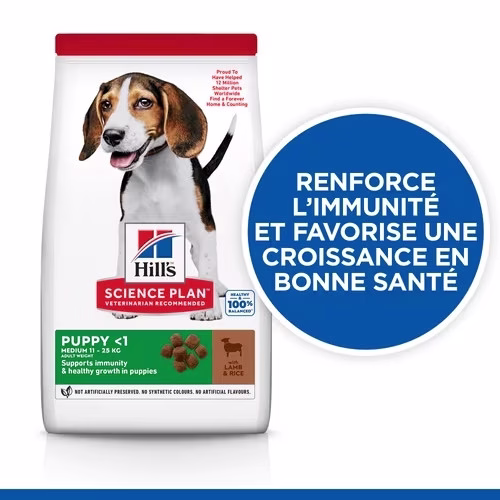 Croquette Canine Puppy Medium Agneau & Riz