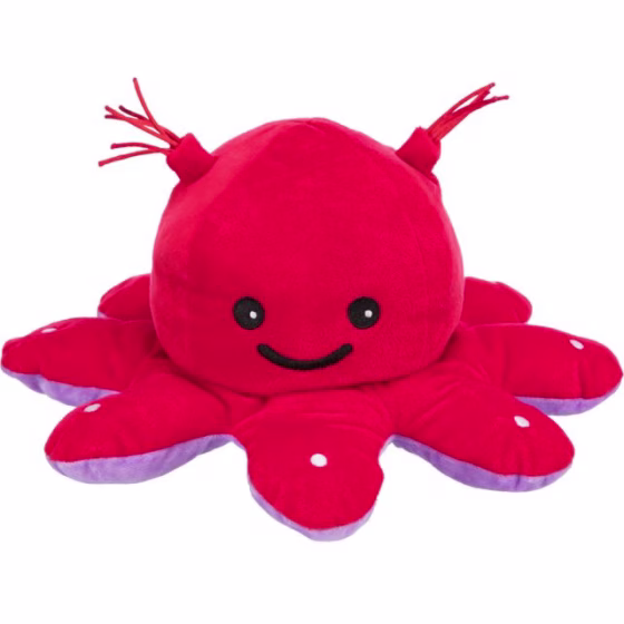 Jouet peluche réversible, Pieuvre doudou chiot