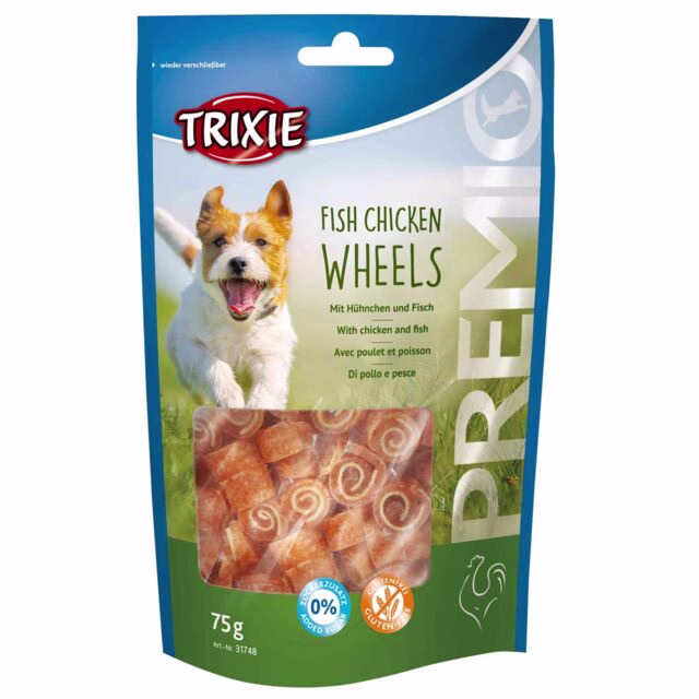 Friandises Premio Fish Chicken Wheels
