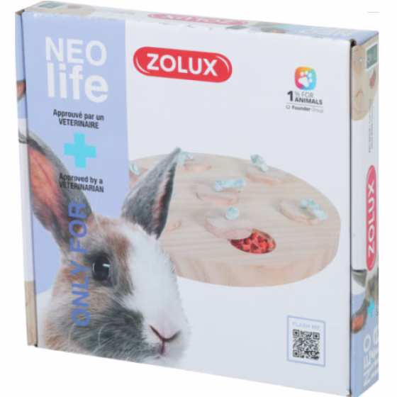 Jouet d’occupation bois lapin  NLIFE FSC 100%