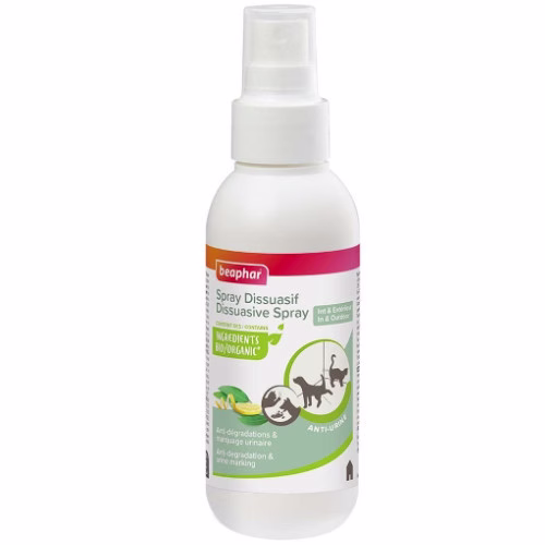 Spray répulsif anti marquage chien chat