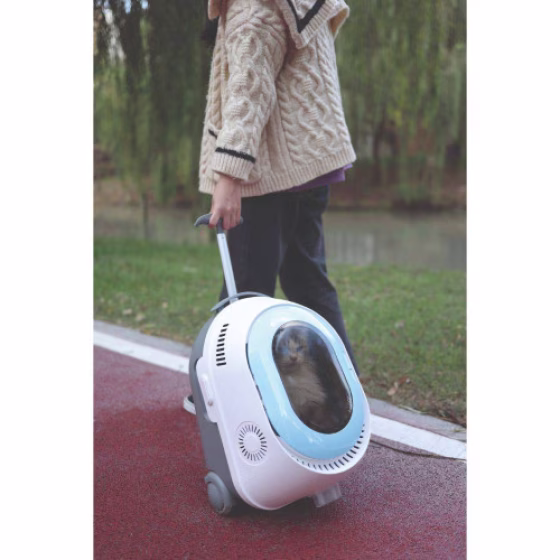 Trolley + Sac à dos hublot chien et chat