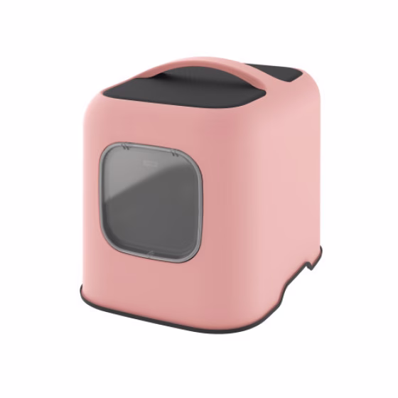 Maison de toilette, litière fermée BIALA ROSE