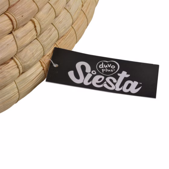 Panier design imitation osier en mais Siesta Crème