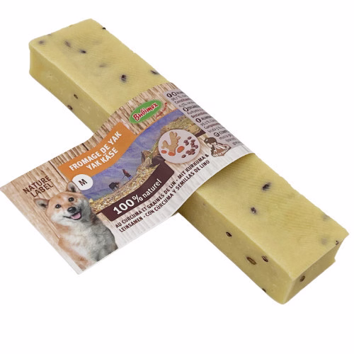 Fromage de Yak au curcuma et graines de lin pour chien