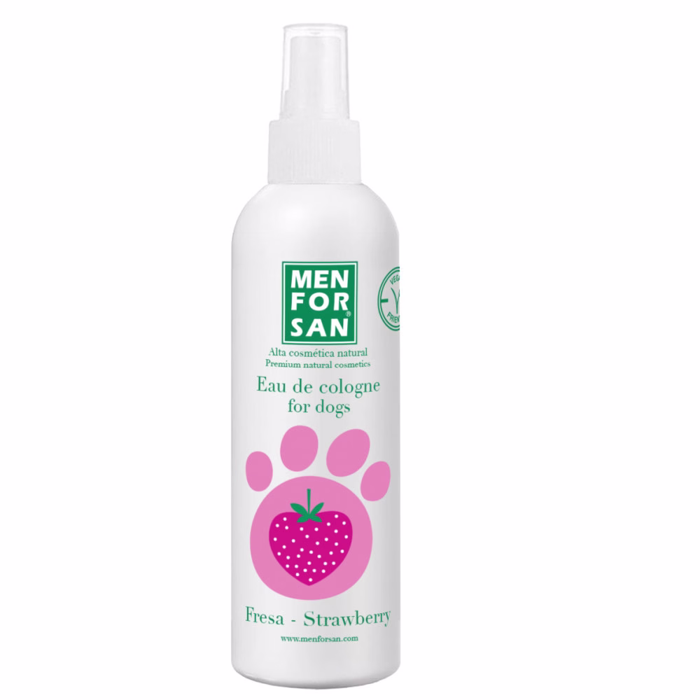 Eau de Cologne parfum fraise pour chien