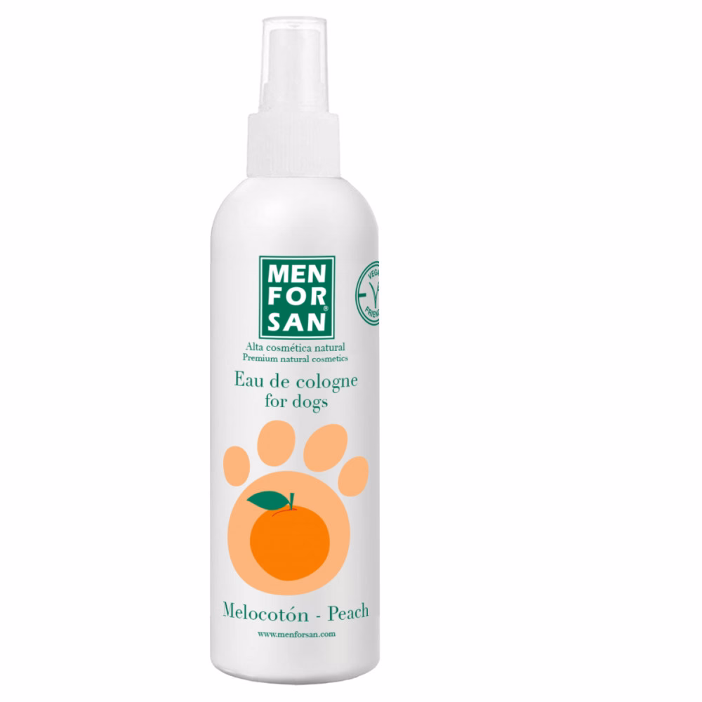 Eau de Cologne parfum pêche pour chien