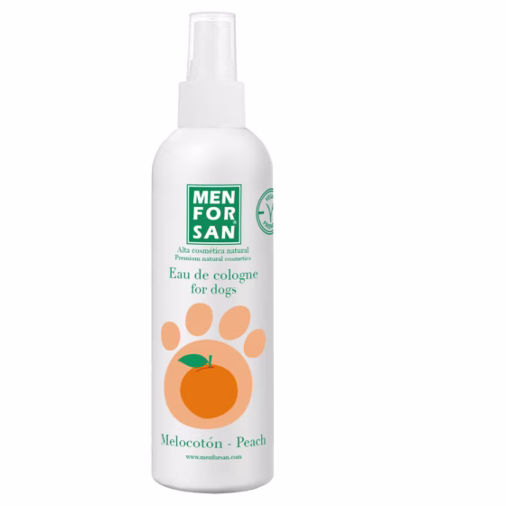 Eau de Cologne parfum pêche pour chien