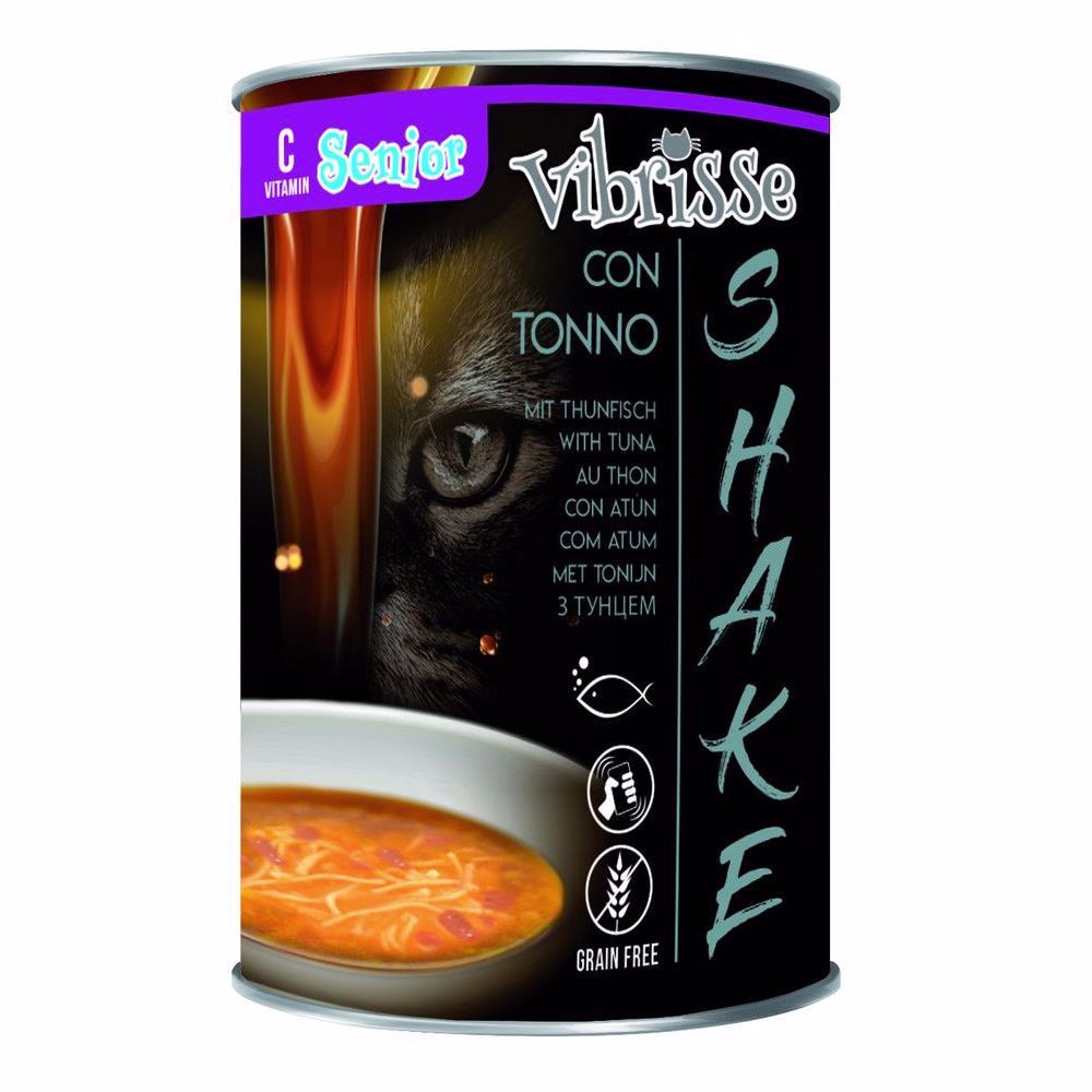 Soupe pour chat senior au thon