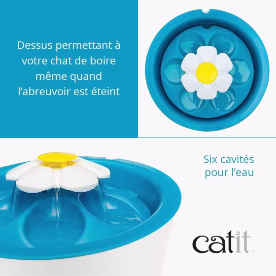 Fontaine à eau chat design Cat It Flower led