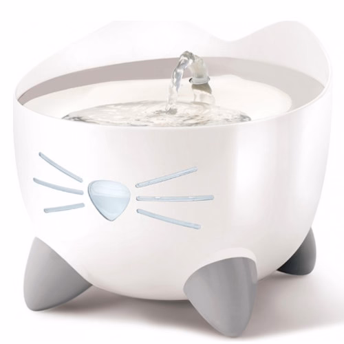 Fontaine à eau pixi chat design, acier inoxydable