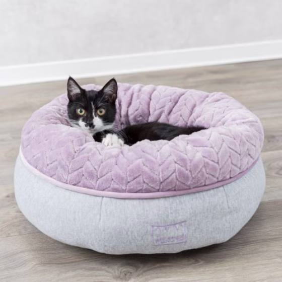 Panier moelleux pour chaton nid gris