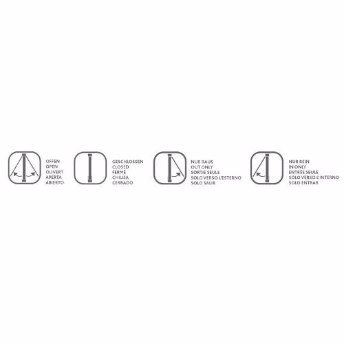 Chatière électromagnétique blanc - 4 positions
