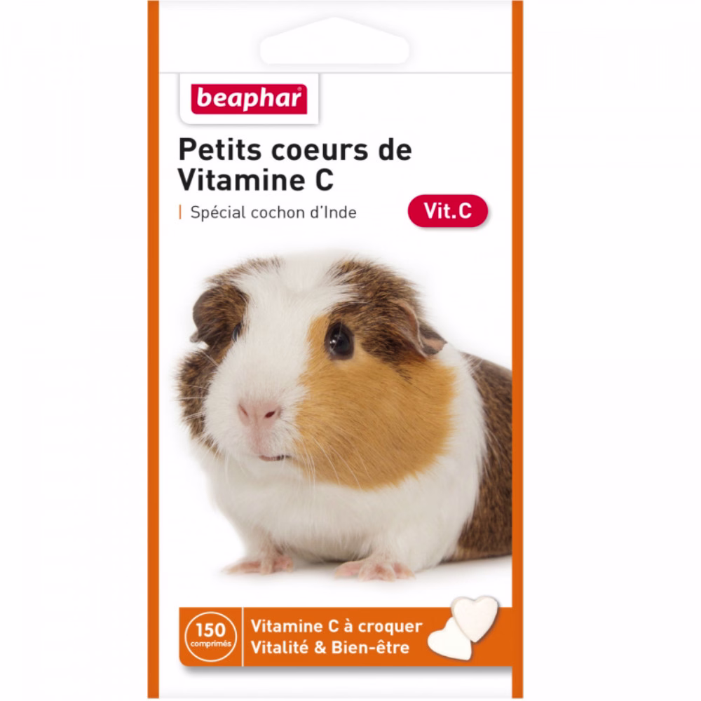 Petits cœurs de Vitamine C pour cochon d'Inde