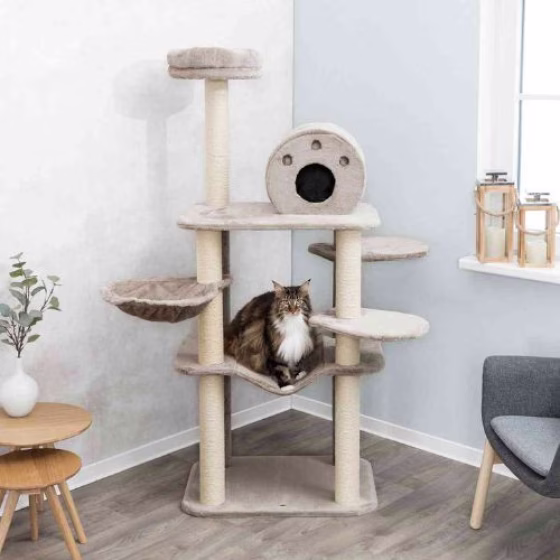 Arbre à chat XXL, géant, hamac Fabiola