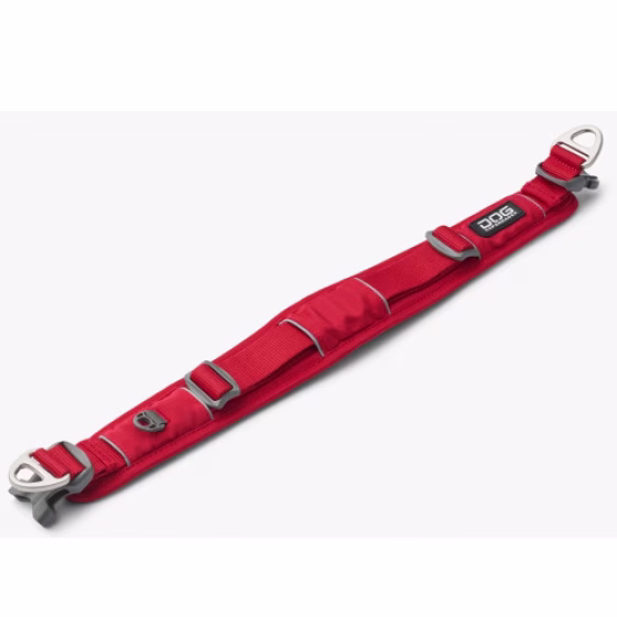 Collier large urban explorer ROUGE pour chien