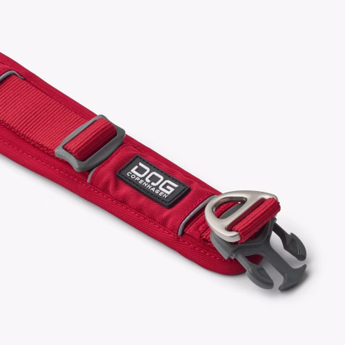 Collier large urban explorer ROUGE pour chien