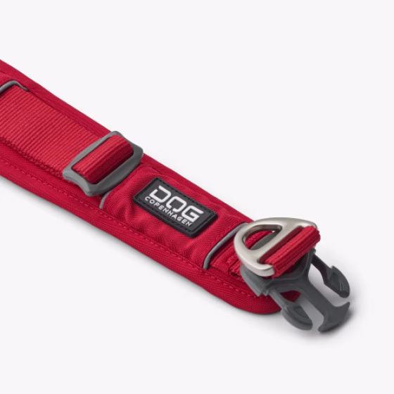 Collier large urban explorer ROUGE pour chien