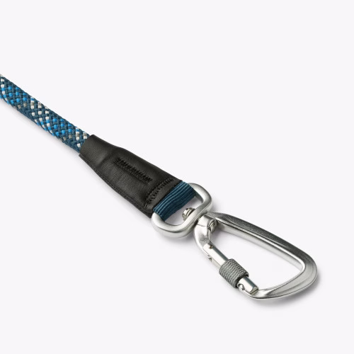 Laisse urban rope ronde en corde BLEU OCÉAN pour chien, solide