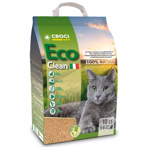 Litière pour chat eco clean 10 litres