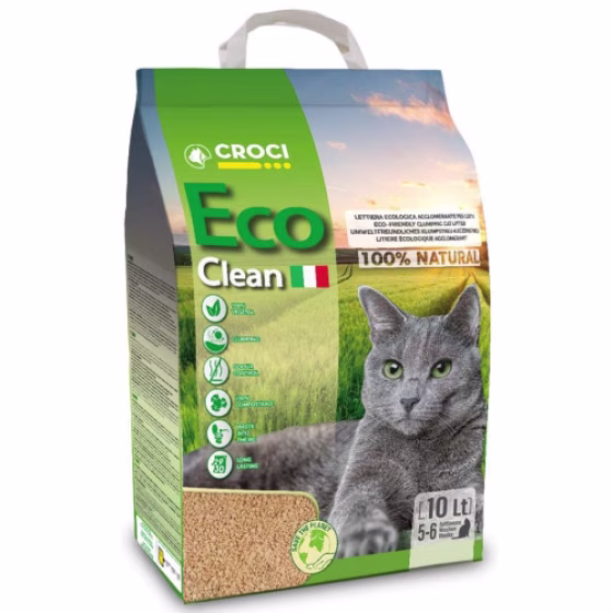 Litière pour chat eco clean 10 litres