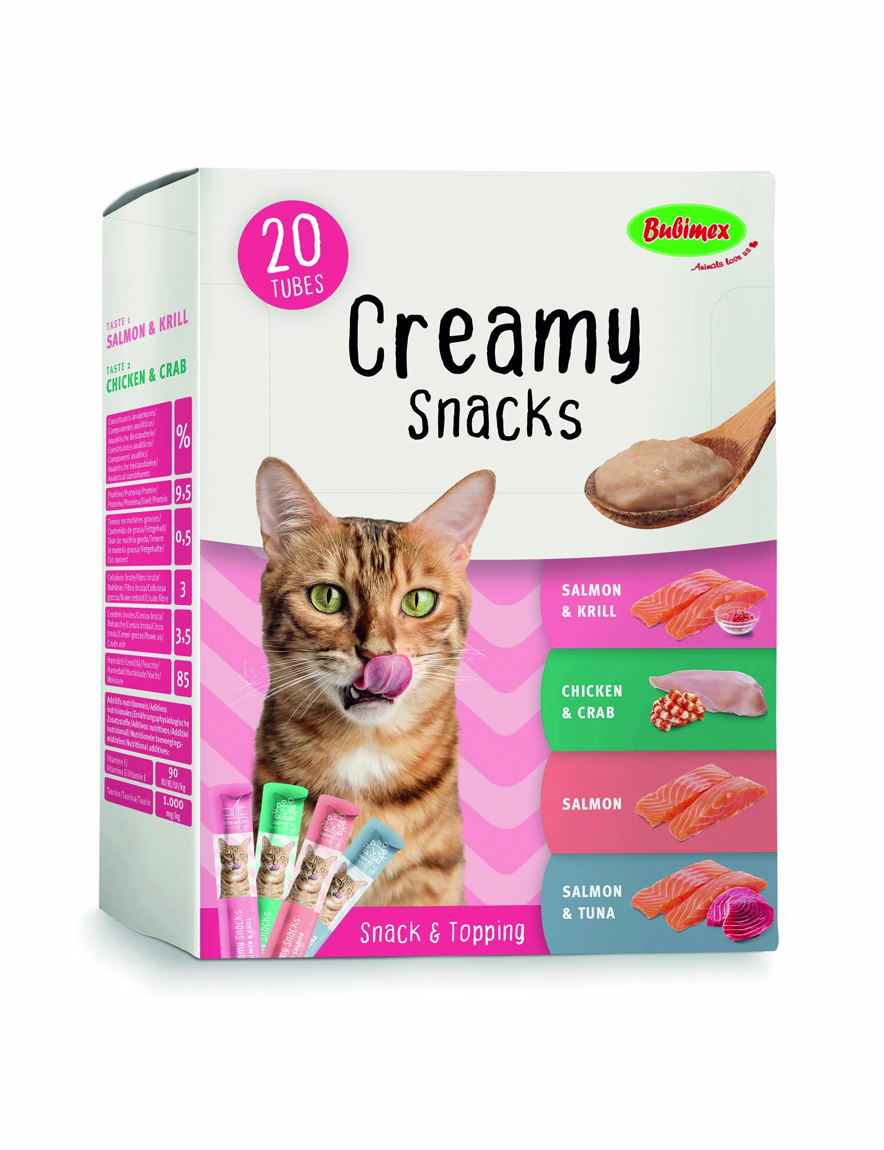 Friandise en pâte à lécher Creamy multipack pour chat