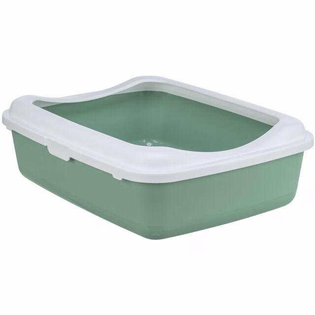 Bac à litière Classic sauge et blanc