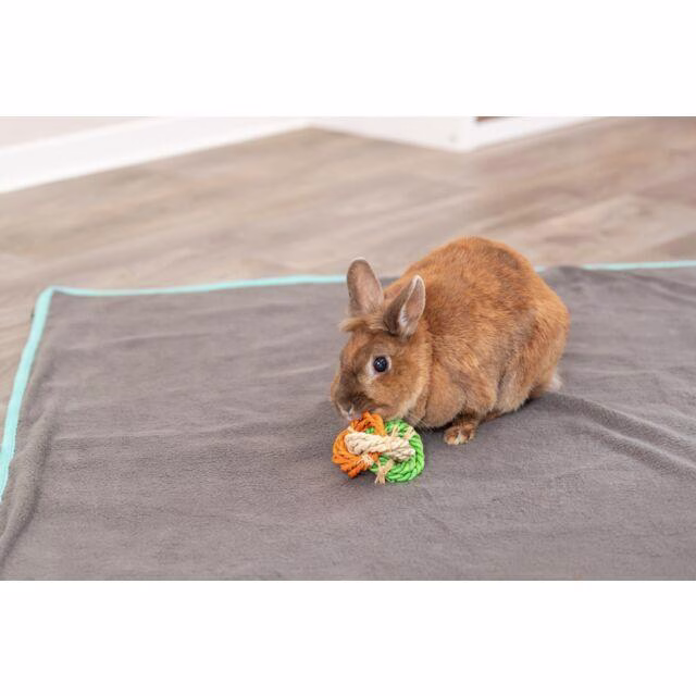Jouet anneaux pour lapin en feuilles de maïs