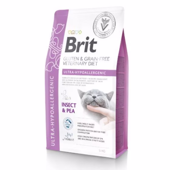 Croquettes Brit vétérinaire ultra hypoallergenique pour chat