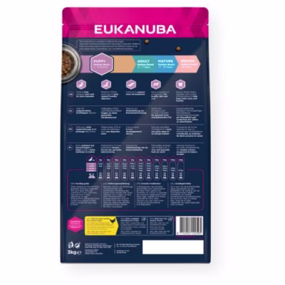 Croquettes puppy chien moyen Eukanuba au poulet frais