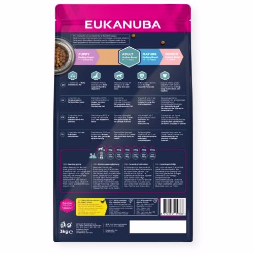 Croquettes Eukanuba adult chien moyen