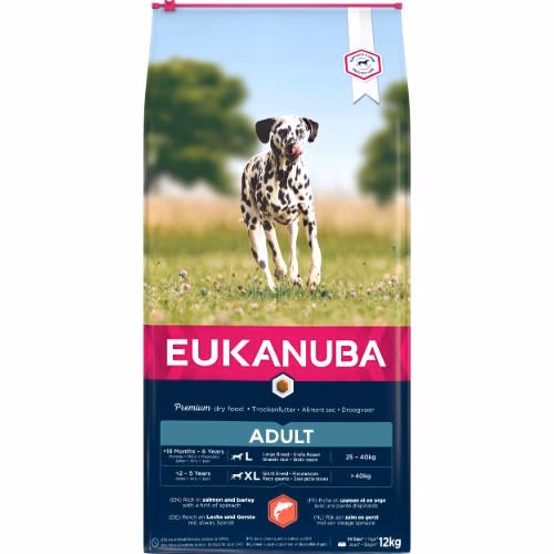 Croquettes Eukanuba adult grand chien au saumon