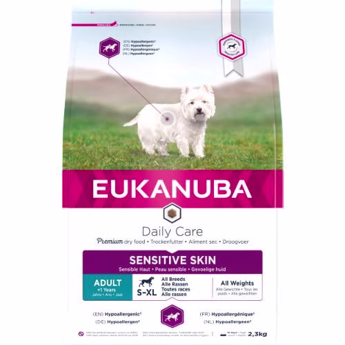 Croquettes Eukanuba chien peau sensible