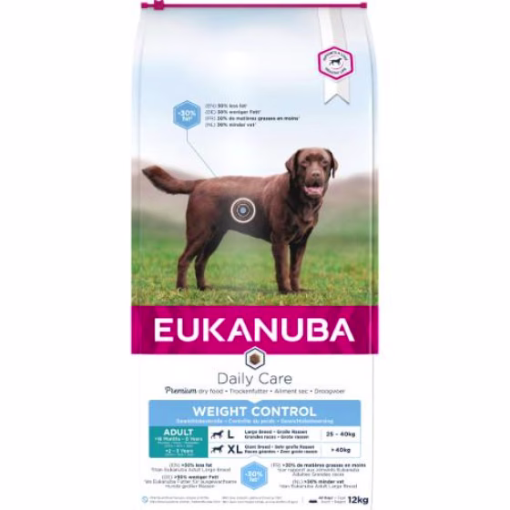 Croquettes chien Eukanuba controle du poids grand chien