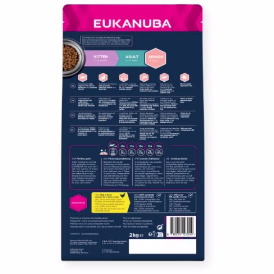 Croquettes chat senior Eukanuba au poulet